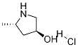 3-Pyrrolidinol, 5-Methyl-, hydrochloride, (3S,5S)-