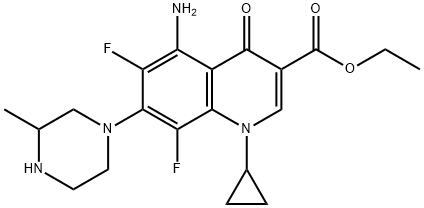 3-Quinolinecarboxylic acid, 5-aMino-1-cyclopropyl-6,8-difluoro-1,4-dihydro-7-(3-Methyl-1-piperazinyl)-4-oxo-, ethyl ester