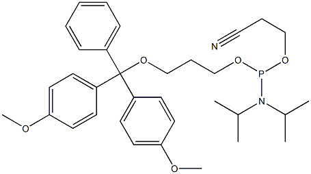 3-(4,4'-DIMETHOXYTRITYL)PROPANDIOL-1-N,N-DIISOPROPYL (BETA-CYANOETHYL) PHOSPHORAMIDITE