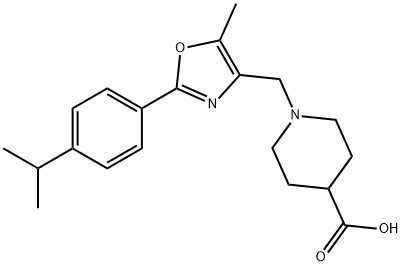 1-{[2-(4-异丙苯基)-5-甲基-1,3-恶唑-4-基]甲基}哌啶-4-羧酸