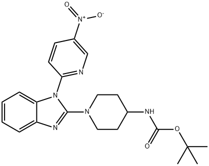 N-1-[1-(5-硝基-2-吡啶基)-1H-苯并咪唑-2-基]-4-哌啶基]氨基甲酸叔丁酯