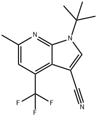 1-(1,1-二甲基乙基)-6-甲基-4-(三氟甲基)-1H-吡咯并[2,3-B]吡啶-3-甲腈