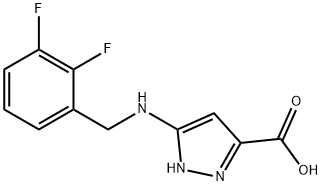 3-{[(2,3-二氟苯基)甲基]氨基}-1H-吡唑-5-羧酸