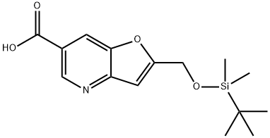2-((叔丁基二甲基甲硅烷氧基)甲基)-呋喃[3,2-B]吡啶-6-羧酸