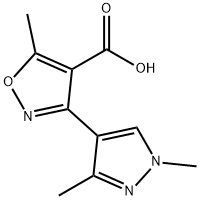 3-(1,3-二甲基-1H-吡唑-4-基)-5-甲基异恶唑-4-羧酸