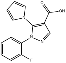 1-(2-氟苯基)-5-(1H-吡咯-1-基)-1H-吡唑-4-羧酸