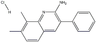 2-Amino-7,8-dimethyl-3-phenylquinoline hydrochloride