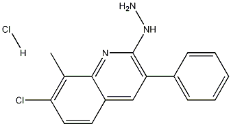 7-Chloro-2-hydrazino-8-methyl-3-phenylquinoline hydrochloride