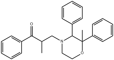 2-methyl-3-(2-methyl-2,3-diphenyl-4-morpholinyl)-1-phenyl-1-propanone