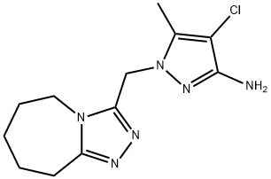 4-氯-5-甲基-1-((6,7,8,9-四氢-5H-[1,2,4]三唑并[4,3-A]氮杂-3-基)甲基)-1,2-二氢-3H-吡唑-3-亚胺