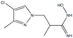 (1Z)-3-(4-chloro-3-methyl-1H-pyrazol-1-yl)-N-hydroxy-2-methylpropanimidamide