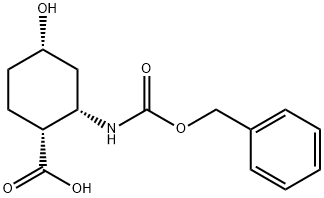 (1R*,2S*,4S*)-2-Benzyloxycarbonylamino-4-hydroxy-cyclohexanecarboxylic acid