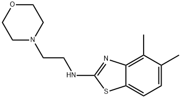 4,5-DIMETHYL-N-(2-MORPHOLIN-4-YLETHYL)-1,3-BENZOTHIAZOL-2-AMINE