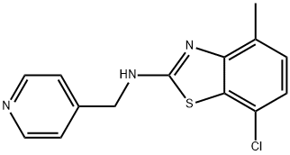 7-CHLORO-4-METHYL-N-(PYRIDIN-4-YLMETHYL)-1,3-BENZOTHIAZOL-2-AMINE