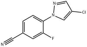 Benzonitrile, 4-(4-chloro-1H-pyrazol-1-yl)-3-fluoro-