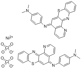 BIS(N,N-DIMETHYL-N'-5H-PYRIDO[2,3-A]PHENOTHIAZIN-5-YLIDENE-1,4-PHENYLENEDIAMINE)NICKEL(II) DIPERCHLORATE