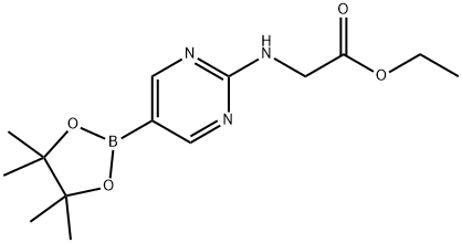 2-(ETHOXYCARBONYLMETHYLAMINO)PYRIMIDINE-5-BORONIC ACID, PINACOL ESTER