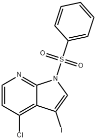 1H-Pyrrolo[2,3-b]pyridine, 4-chloro-3-iodo-1-(phenylsulfonyl)-