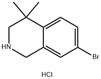 7-溴-4,4 - 二甲基-1,2,3,4 - 四氢 - 异喹啉盐酸盐