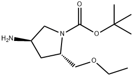 (2S,4R)-4-Amino-2-ethoxymethyl-pyrrolidine-1-carboxylic acid tert-butyl ester