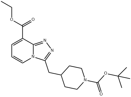 tert-Butyl 4-{[8-(ethoxycarbonyl)-[1,2,4]triazolo-[4,3-a]pyridin-3-yl]methyl}piperidine-1-carboxy