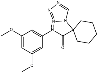 N-(3,5-dimethoxyphenyl)-1-(1H-tetrazol-1-yl)cyclohexanecarboxamide