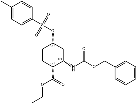 (1R*,2S*,4S*)-2-Benzyloxycarbonylamino-4-(toluene-4-sulfonyloxy)-cyclohexanecarboxylic acid ethyl ester