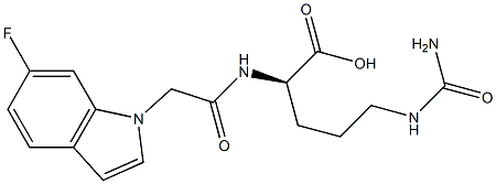 N~5~-carbamoyl-N~2~-[(6-fluoro-1H-indol-1-yl)acetyl]-D-ornithine