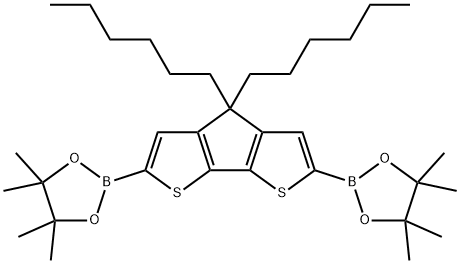 2,2'-(4,4-Dihexyl-4H-cyclopenta[1,2-b:5,4-b']dithiophene-2,6-diyl)bis(4,4,5,5-tetramethyl-1,3,2-dioxaborolane)