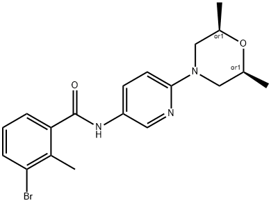 3-溴-N-(6-((2S,6R)-2,6-二甲基吗啉)吡啶-3-基)-2-甲基苯甲酰胺