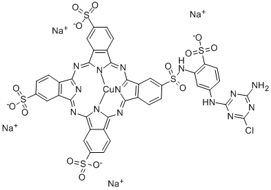 铜盐,[[[[5-[(4-氨基-6-氯-1,3,5-三嗪-2-基)氨基]-2-磺苯基]氨基]磺酰]-29H,31H-酞菁三磺化-N29,N30,N31,N32]-四钠