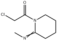 2-Piperidinimine, 1-(chloroacetyl)-N-methyl- (9CI)
