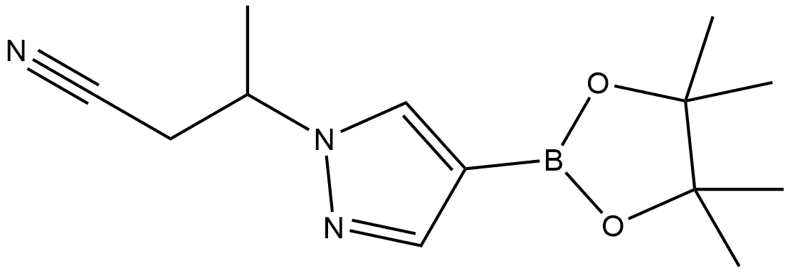3-(4-(4,4,5,5-四甲基-1,3,2-二氧杂硼杂环戊烷-2-基)-1H-吡唑-1-基)丁腈
