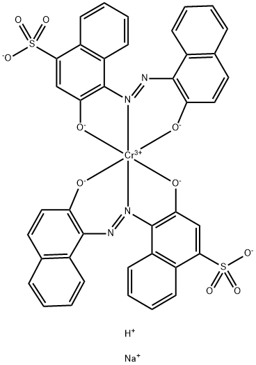 双[3-羟基-4-[(2-羟基-1-萘基)偶氮]-1-萘磺酸铬酸氢二钠
