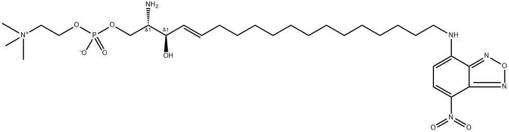 OMEGA(7-NITRO-2-1,3-BENZOXADIAZOL-4-YL)-D-ERYTHRO-SPHINGOSINE-1-PHOSPHOCHOLINE;NBD LYSO SM