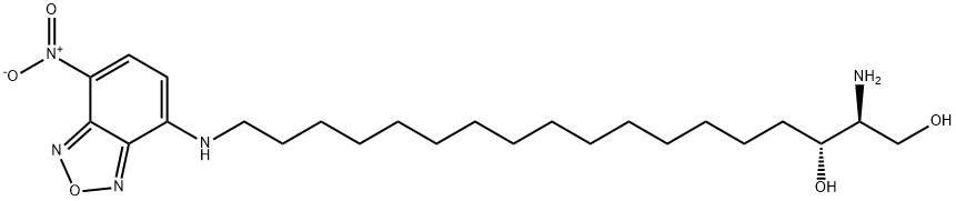 OMEGA(7-NITRO-2-1,3-BENZOXADIAZOL-4-YL)(2S,3R)-2-AMINOOCTADECANE-1,3-DIOL;NBD SPHINGANINE