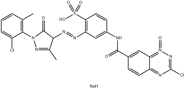 sodium 4-[[(3-chloro-1,2,4-benzotriazin-7-yl)carbonyl]amino]-2-[[1-(6-chloro-o-tolyl)-4,5-dihydro-3-methyl-5-oxo-1H-pyrazol-4-yl]azo]benzenesulphonate N4-oxide