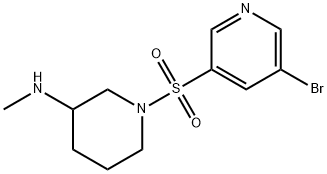 1-(5-broMopyridin-3-ylsulfonyl)-N-Methylpiperidin-3-aMine
