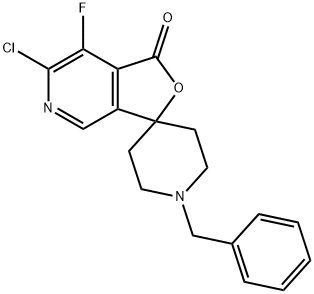 1'-苄基-6-氯-7-氟-1H-螺[呋喃[3,4-C]吡啶-3,4'-哌啶]-1-酮