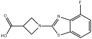1-(4-FLUORO-1,3-BENZOTHIAZOL-2-YL)AZETIDINE-3-CARBOXYLIC ACID