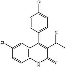 3-ACETYL-6-CHLORO-4-(4-CHLOROPHENYL)QUINOLIN-2(1H)-ONE
