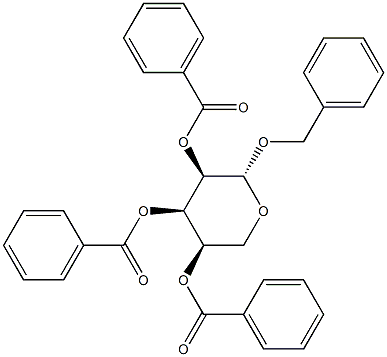 Benzyl β-D-ribopyranoside tribenzoate