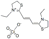 3-ethyl-2-[3-(3-ethylthiazolidin-2-ylidene)prop-1-enyl]-4,5-dihydrothiazolium perchlorate