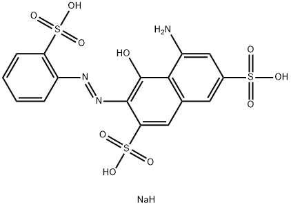 trisodium 5-amino-4-hydroxy-3-[(2-sulphonatophenyl)azo]naphthalene-2,7-disulphonate