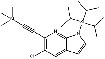 5-氯-1-(三异丙基甲硅烷基)-6-((三甲基甲硅烷基)乙炔基)-1H-吡咯并[2,3-B]吡啶