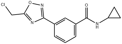 3-(5-(氯甲基)-1,2,4-恶二唑-3-基)-N-环丙基苯甲酰胺