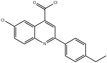 6-氯-2-(4-乙基苯基)喹啉-4-甲酰氯
