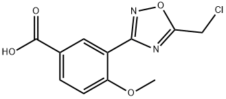 3-(5-(氯甲基)-1,2,4-恶二唑-3-基)-4-甲氧基苯甲酸