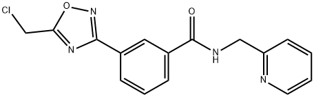 3-(5-(氯甲基)-1,2,4-恶二唑-3-基)-N-(吡啶-2-基甲基)苯甲酰胺