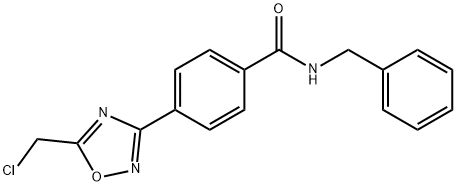 N-benzyl-4-[5-(chloromethyl)-1,2,4-oxadiazol-3-yl]benzamide